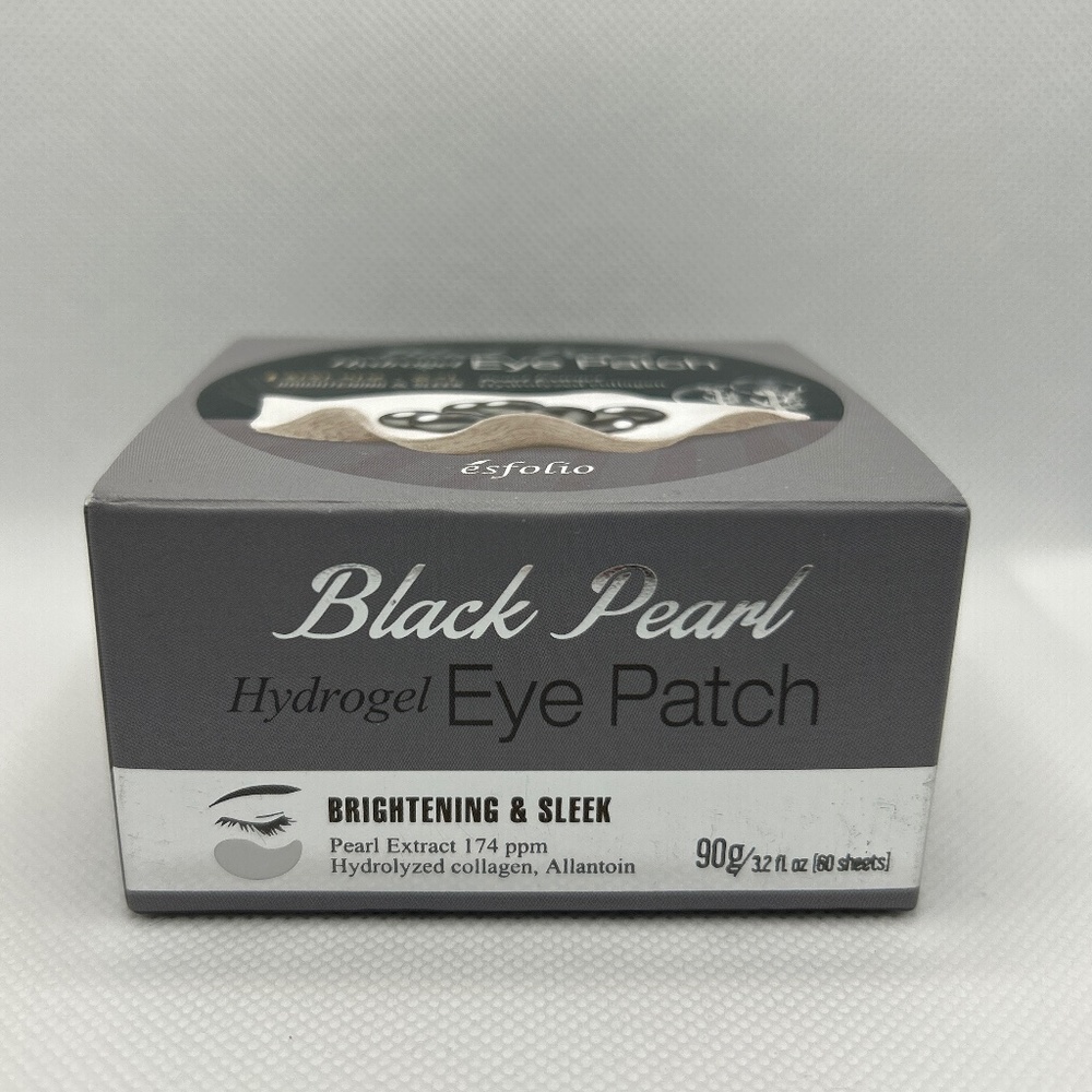 🍀 esfolio 🍀 Black Pearl Hydrogel Eye Patch Brightening Collagen Korea 🍀2024